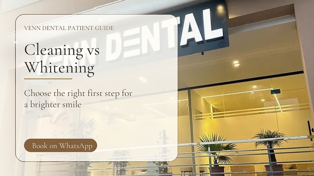 Teeth Cleaning vs Whitening: Which Appointment Should You Book First? - Venn Dental patient guide thumbnail